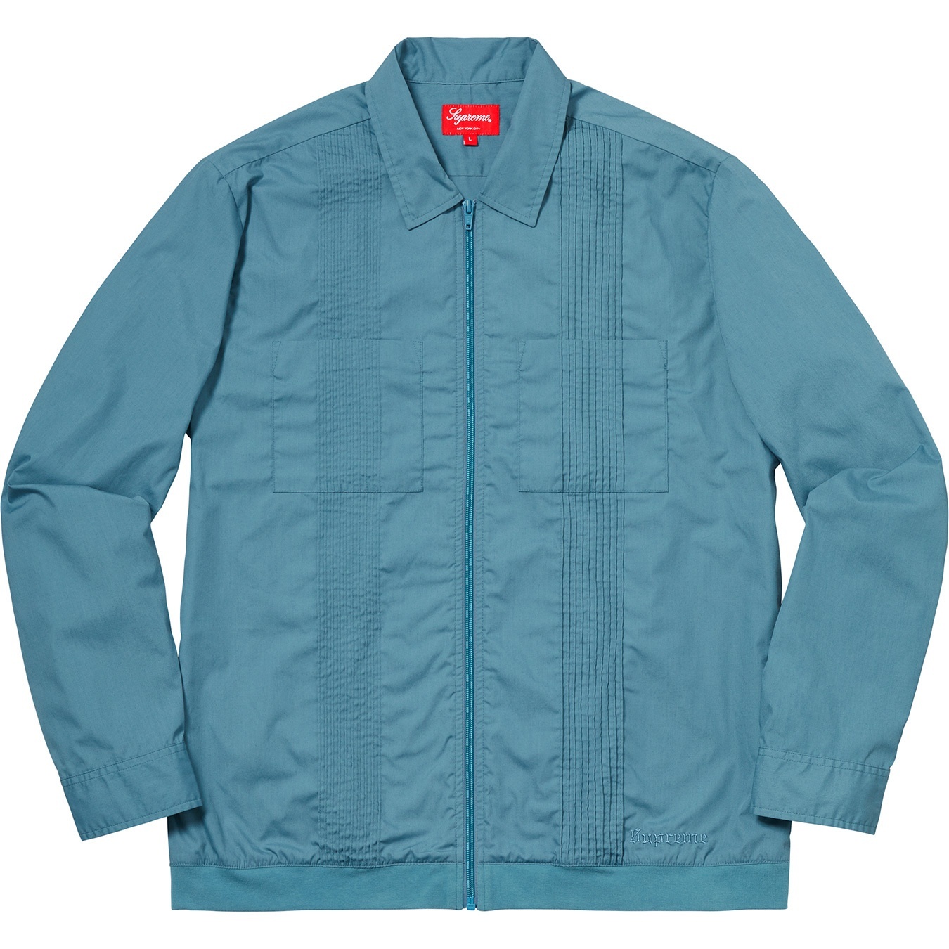 Pin Tuck Zip Up Shirt view 3